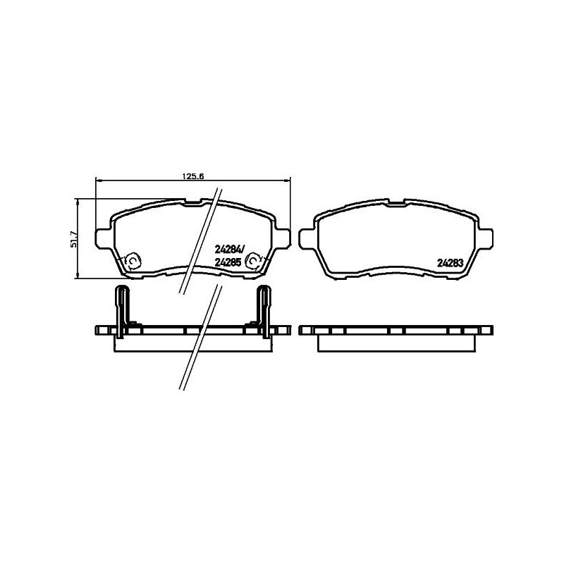 Pastiglie freno asse anteriore - HELLA BRAKE