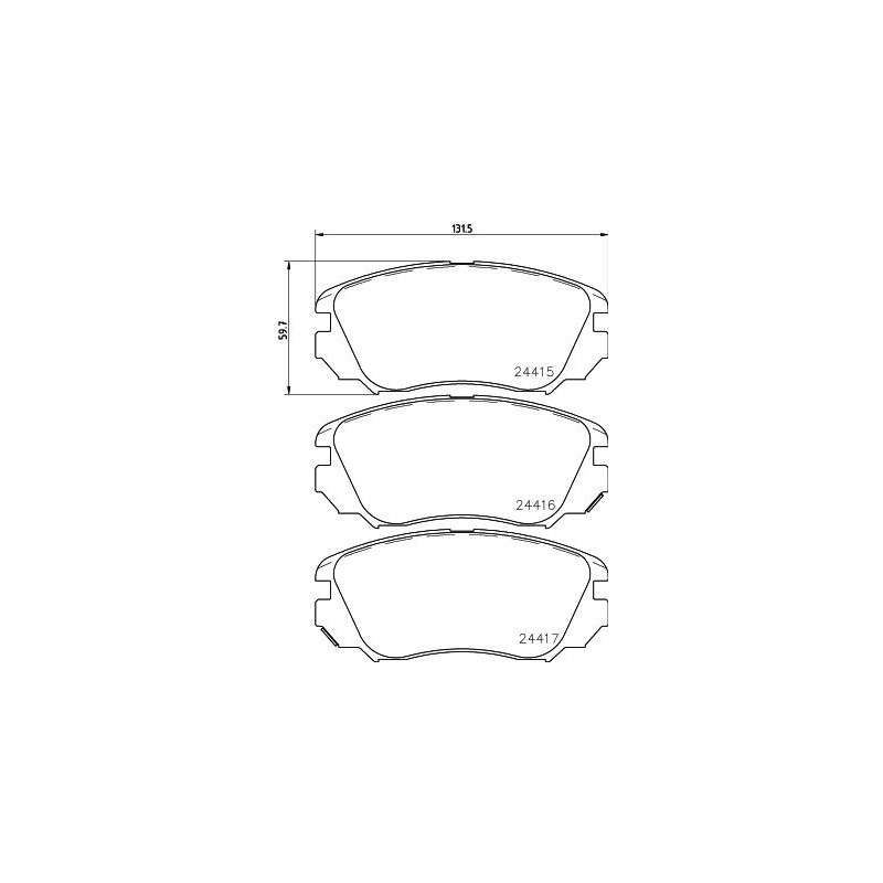 Pastiglie freno asse anteriore - HELLA BRAKE