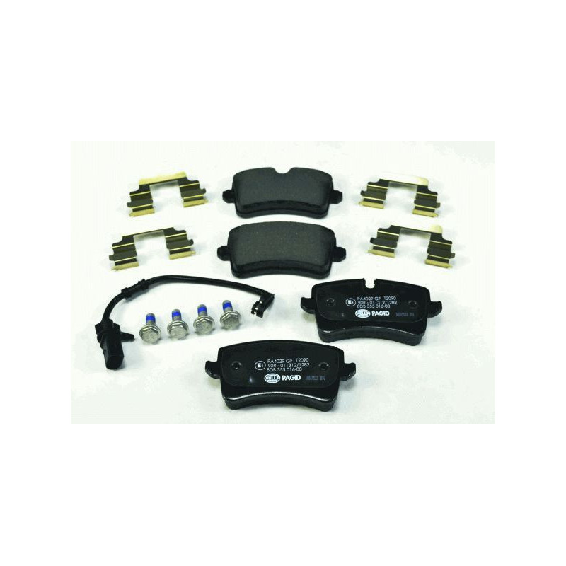 Pastiglie freno asse posteriore - HELLA BRAKE