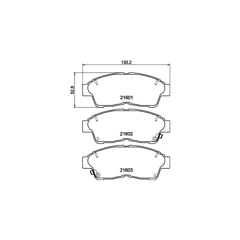 Pastiglie freno asse anteriore - HELLA BRAKE