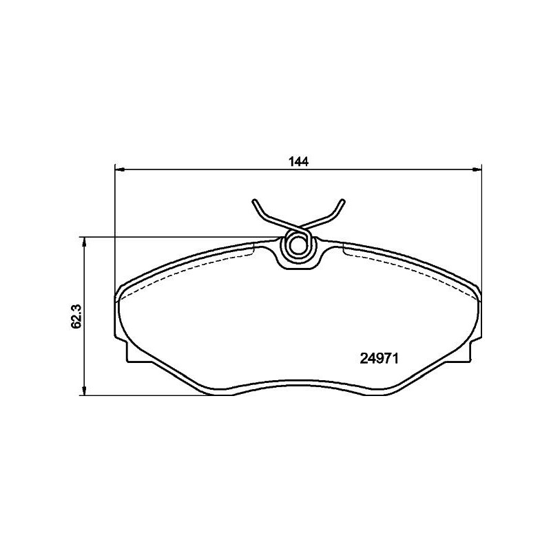 Pastiglie freno asse anteriore - HELLA BRAKE