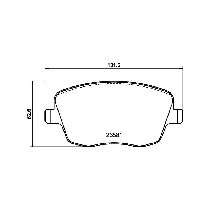 Pastiglie freno asse anteriore - HELLA BRAKE
