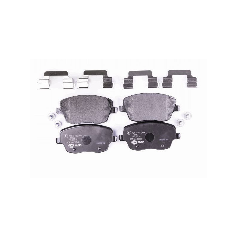 Pastiglie freno asse anteriore - HELLA BRAKE