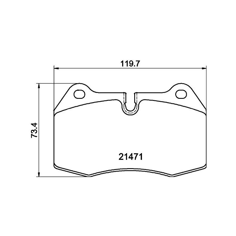 Pastiglie freno asse anteriore - HELLA BRAKE
