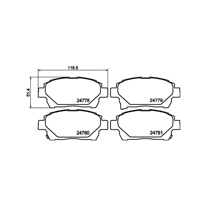 Pastiglie freno asse anteriore - HELLA BRAKE