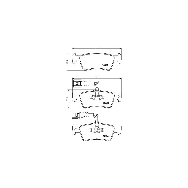 Pastiglie freno asse posteriore - HELLA BRAKE