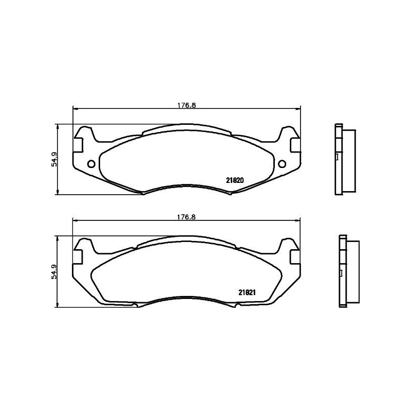 Pastiglie freno asse anteriore - HELLA BRAKE
