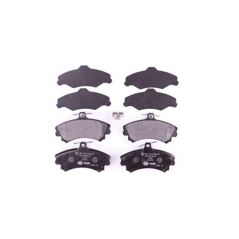 Pastiglie freno asse anteriore - HELLA BRAKE