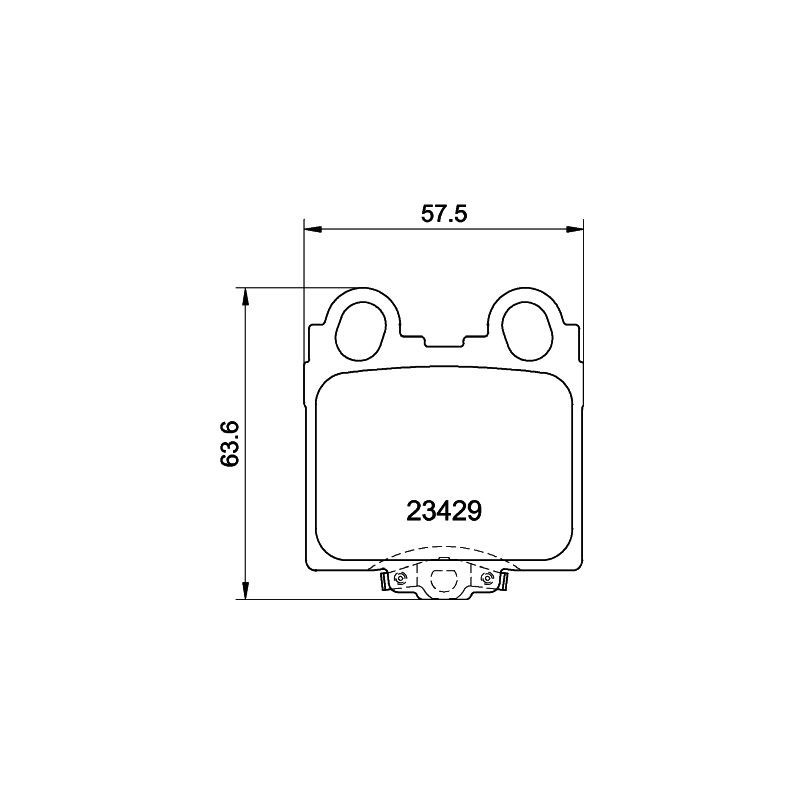 Pastiglie freno asse posteriore - HELLA BRAKE