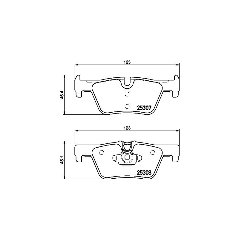 Pastiglie freno asse posteriore - HELLA BRAKE