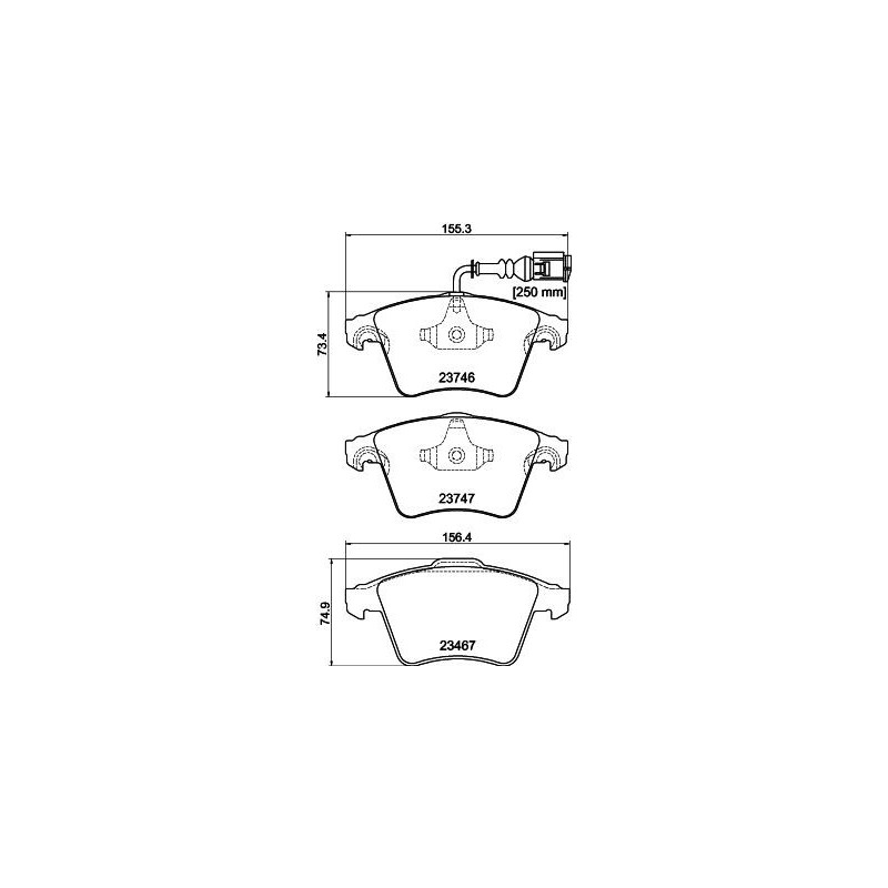 Pastiglie freno asse anteriore - HELLA BRAKE