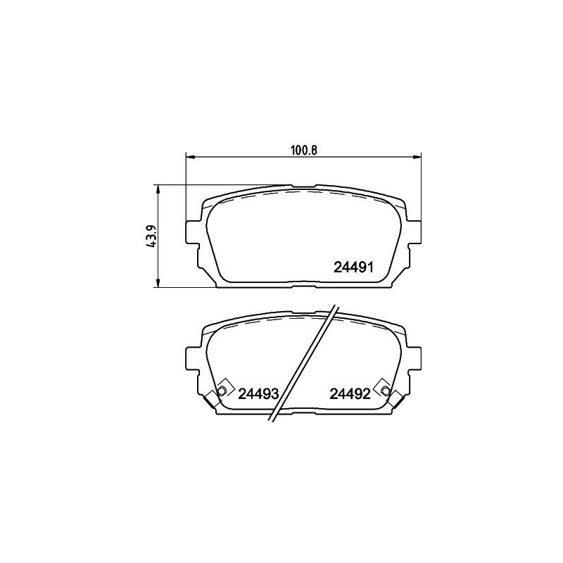 Pastiglie freno asse posteriore - HELLA BRAKE