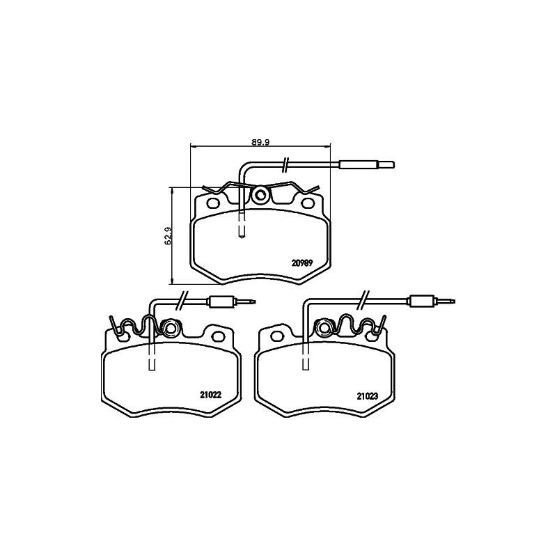 Pastiglie freno asse anteriore - HELLA BRAKE