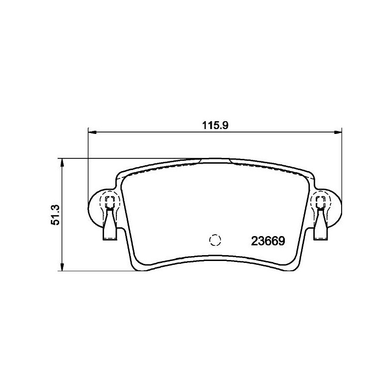Pastiglie freno asse posteriore - HELLA BRAKE