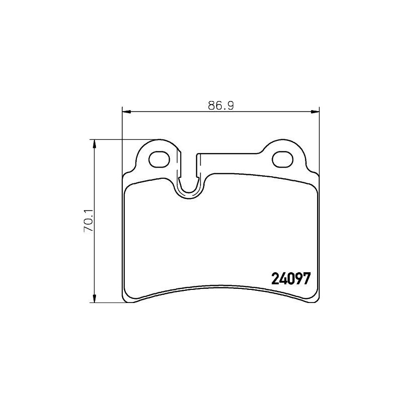 Pastiglie freno asse posteriore - HELLA BRAKE