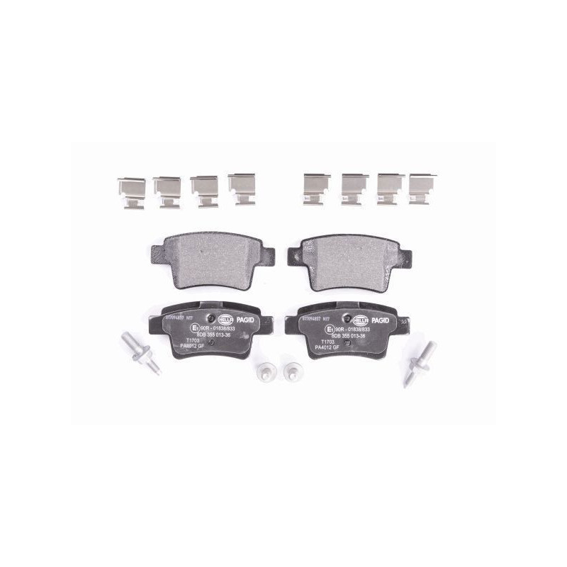 Pastiglie freno asse posteriore - HELLA BRAKE