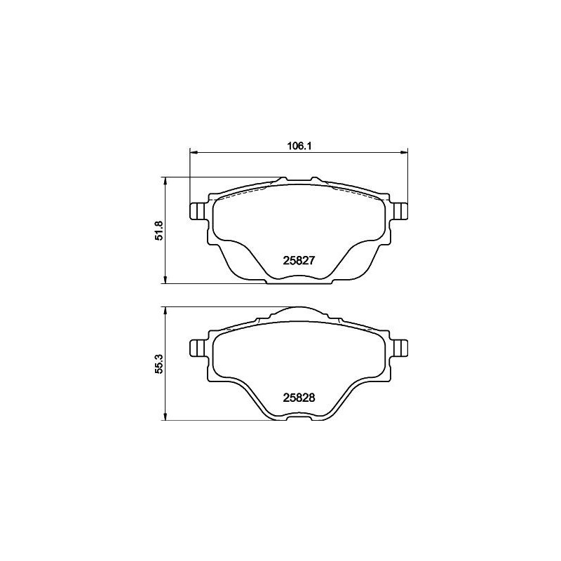 Pastiglie freno asse posteriore - HELLA BRAKE