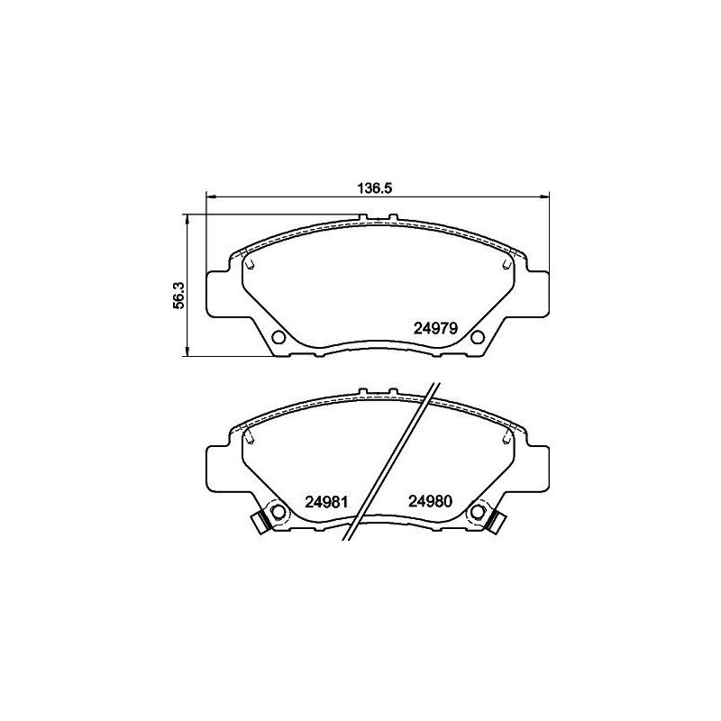 Pastiglie freno asse anteriore - HELLA BRAKE