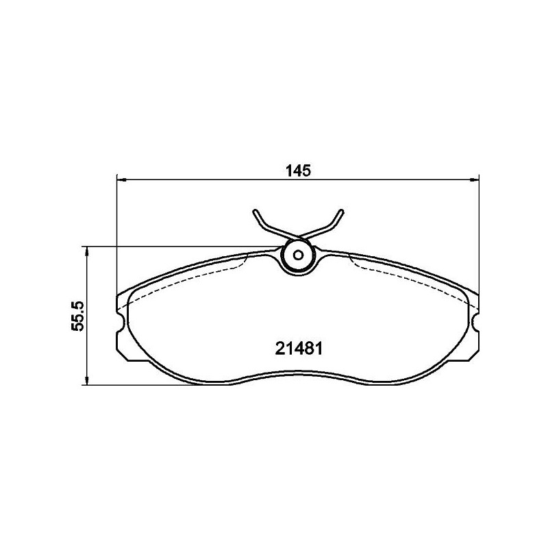 Pastiglie freno asse anteriore - HELLA BRAKE