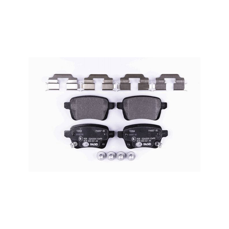 Pastiglie freno asse posteriore - HELLA BRAKE