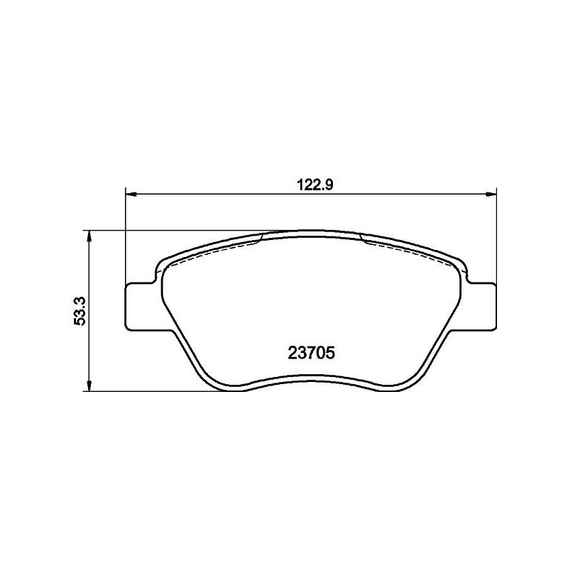 Pastiglie freno asse anteriore - HELLA BRAKE