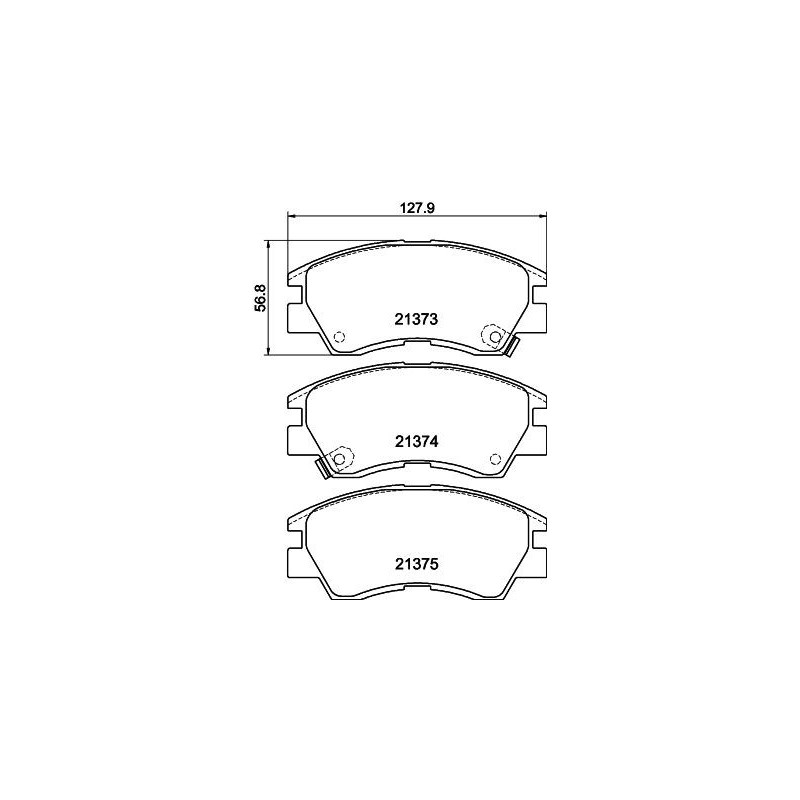 Pastiglie freno asse anteriore - HELLA BRAKE