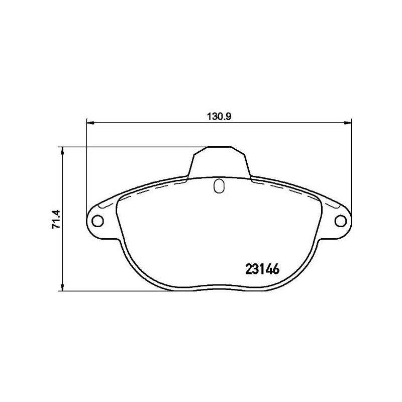 Pastiglie freno asse anteriore - HELLA BRAKE