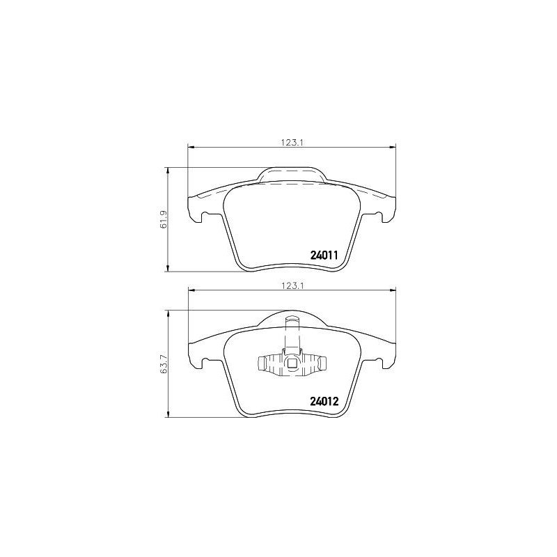 Pastiglie freno asse posteriore - HELLA BRAKE