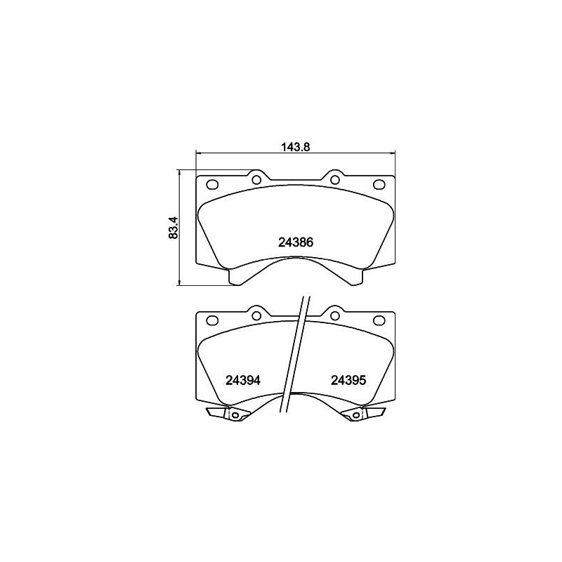 Pastiglie freno asse anteriore - HELLA BRAKE