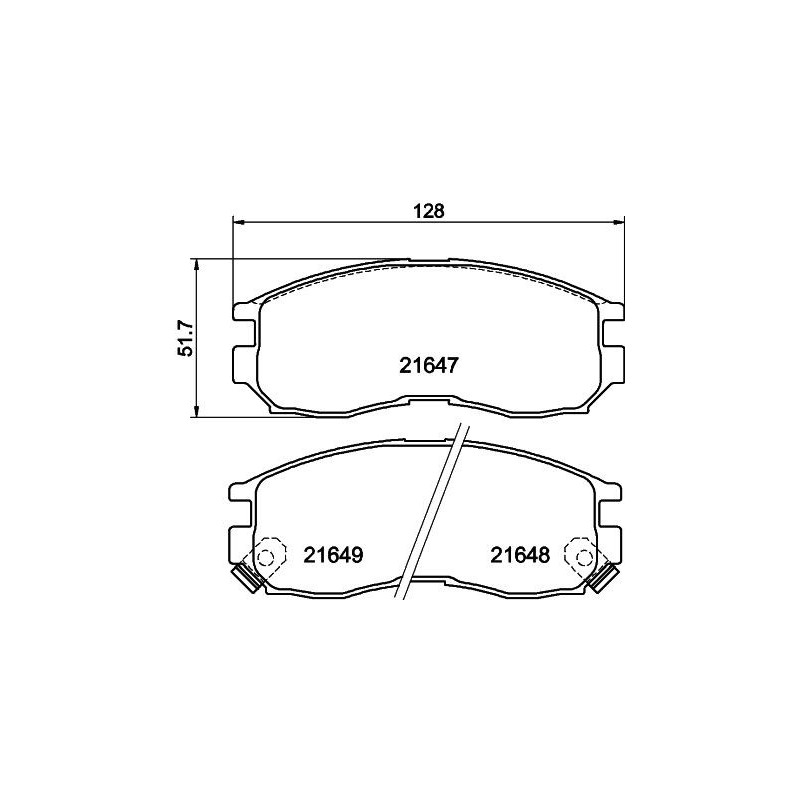 Pastiglie freno asse anteriore - HELLA BRAKE