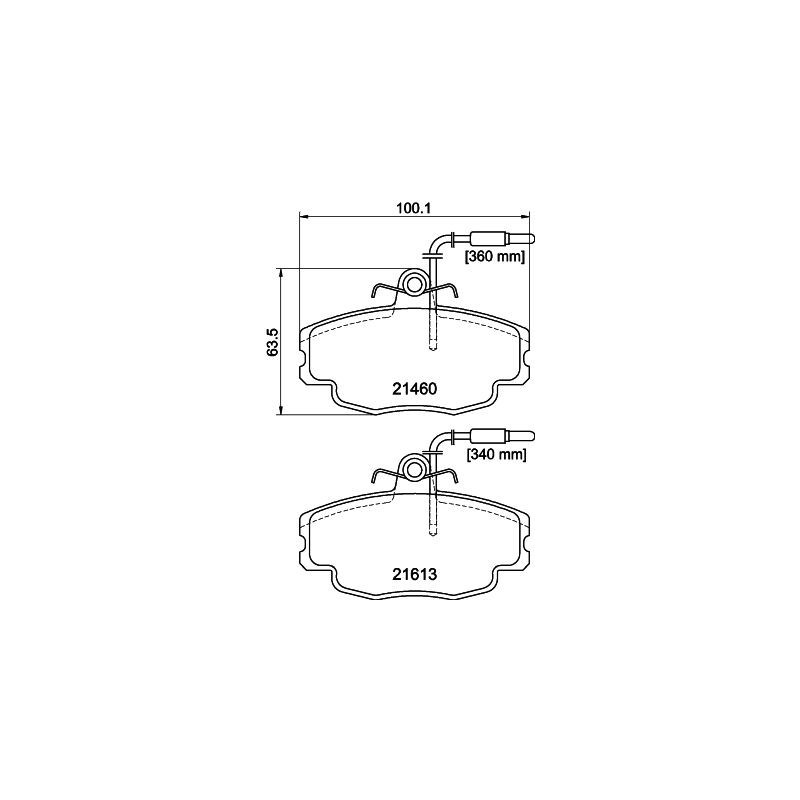 Pastiglie freno asse anteriore - HELLA BRAKE