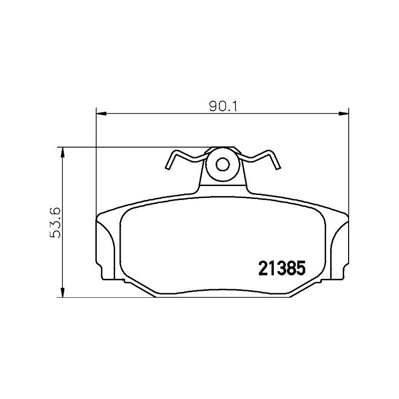 Pastiglie freno asse posteriore - HELLA BRAKE