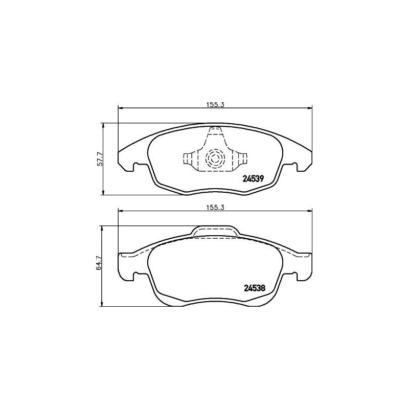 Pastiglie freno asse anteriore - HELLA BRAKE