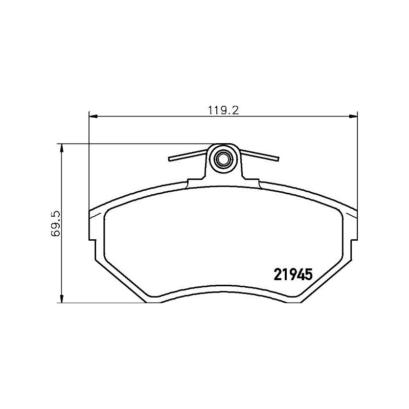 Pastiglie freno asse anteriore - HELLA BRAKE