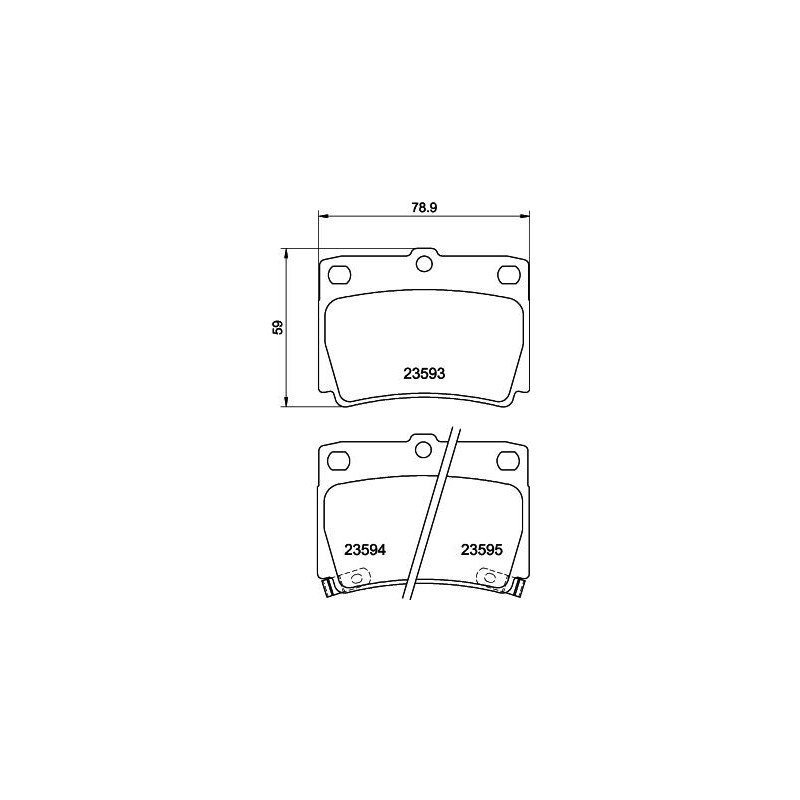 Pastiglie freno asse posteriore - HELLA BRAKE