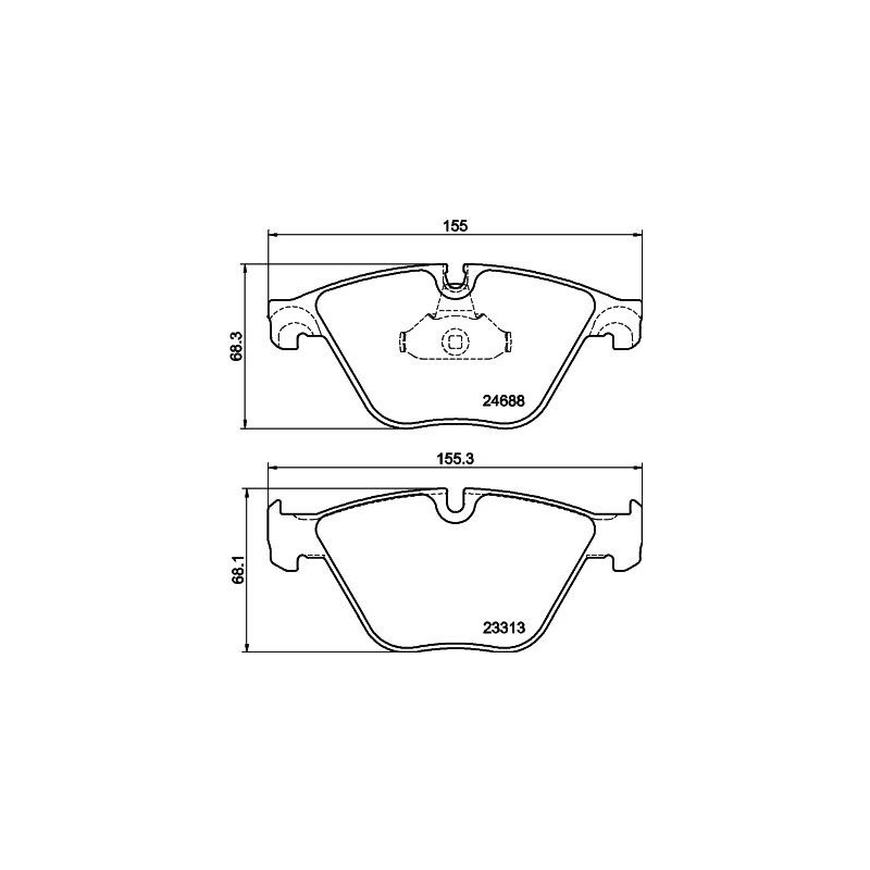 Pastiglie freno asse anteriore - HELLA BRAKE