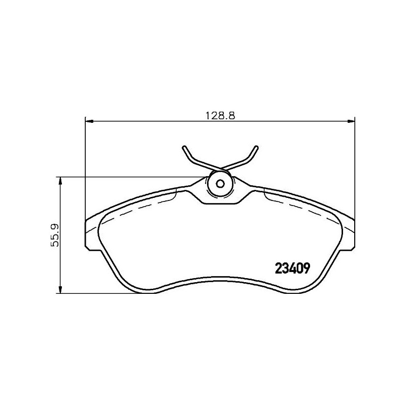 Pastiglie freno asse anteriore - HELLA BRAKE