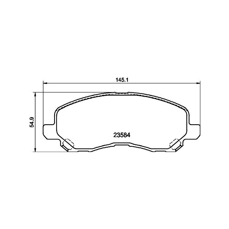 Pastiglie freno asse anteriore - HELLA BRAKE