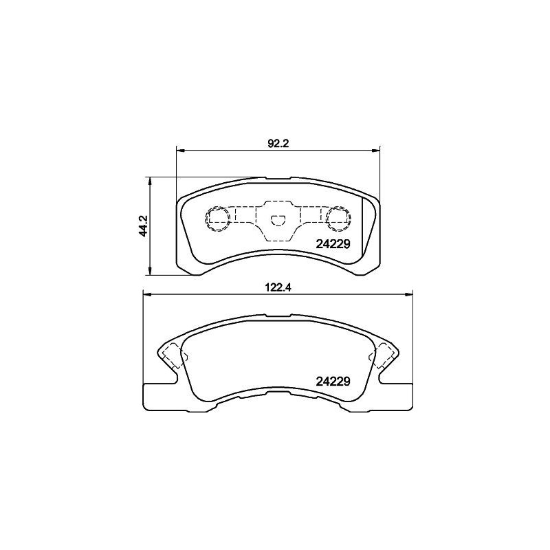 Pastiglie freno asse anteriore - HELLA BRAKE