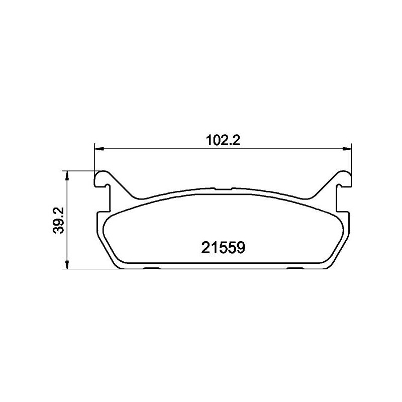 Pastiglie freno asse posteriore - HELLA BRAKE