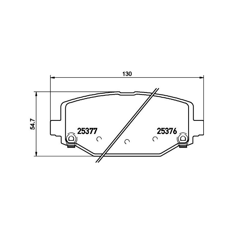 Pastiglie freno asse posteriore - HELLA BRAKE