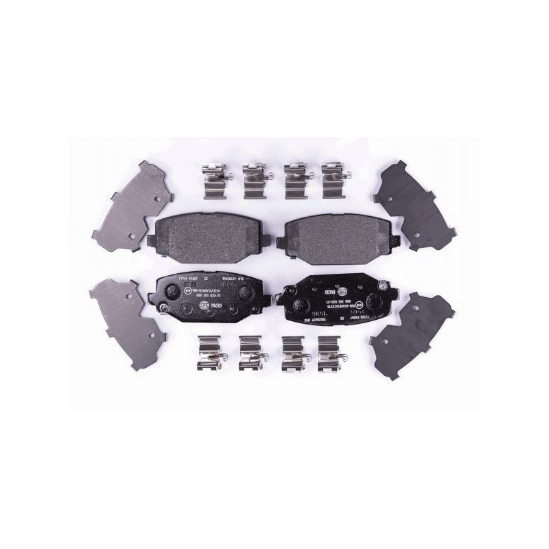 Pastiglie freno asse posteriore - HELLA BRAKE