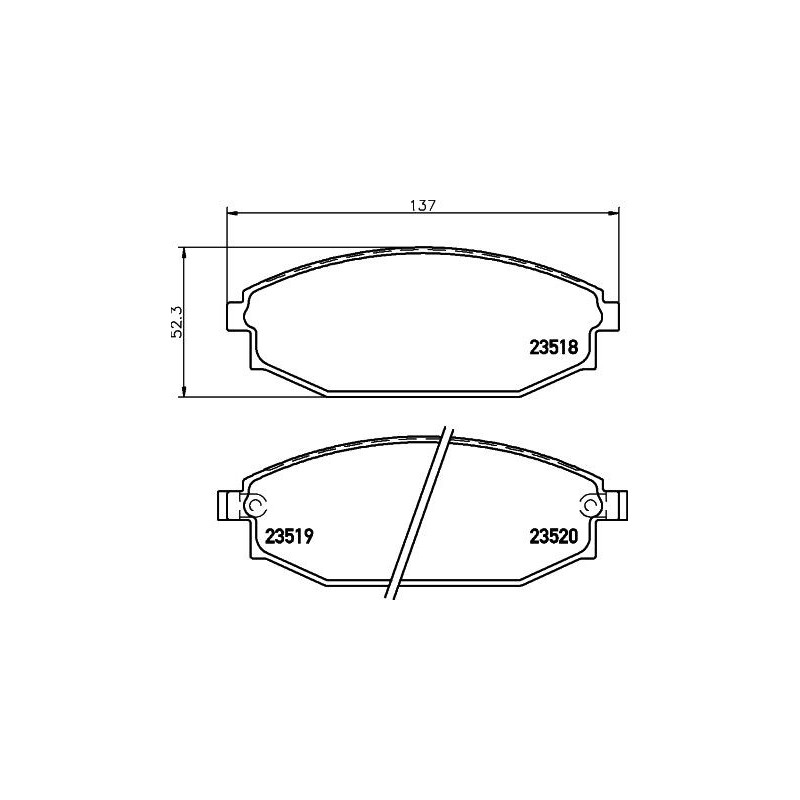 Pastiglie freno asse anteriore - HELLA BRAKE