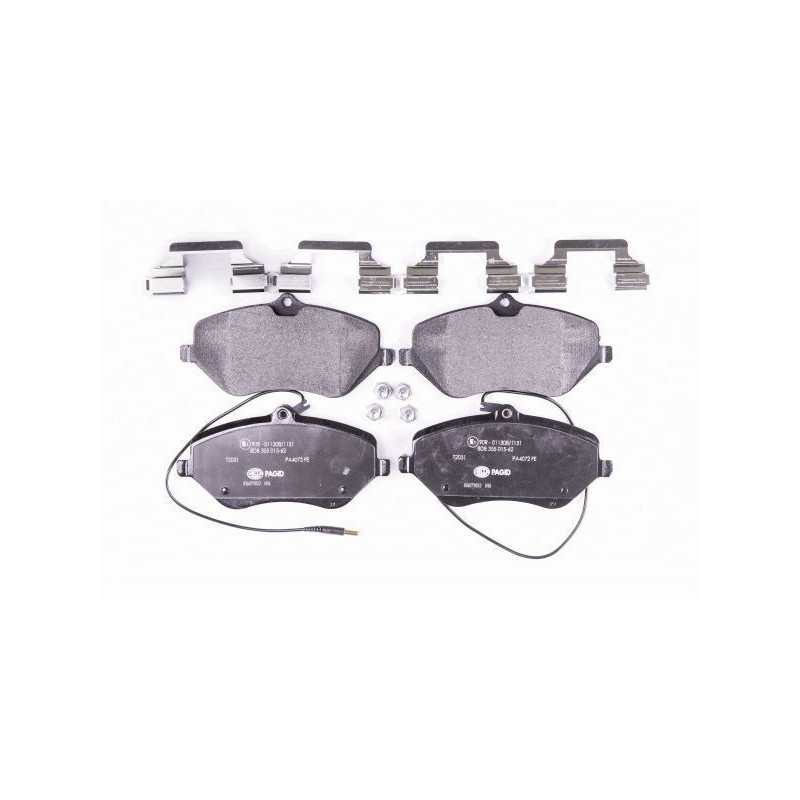 Pastiglie freno asse anteriore - HELLA BRAKE