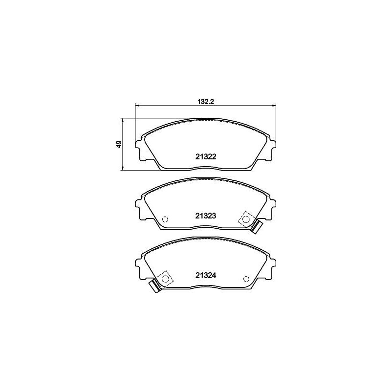 Pastiglie freno asse anteriore - HELLA BRAKE