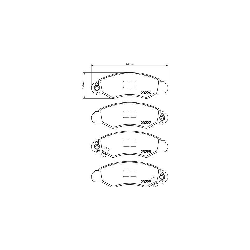 Pastiglie freno asse anteriore - HELLA BRAKE