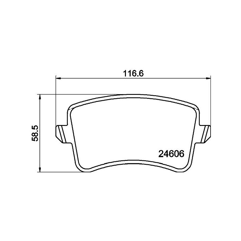 Pastiglie freno asse posteriore - HELLA BRAKE