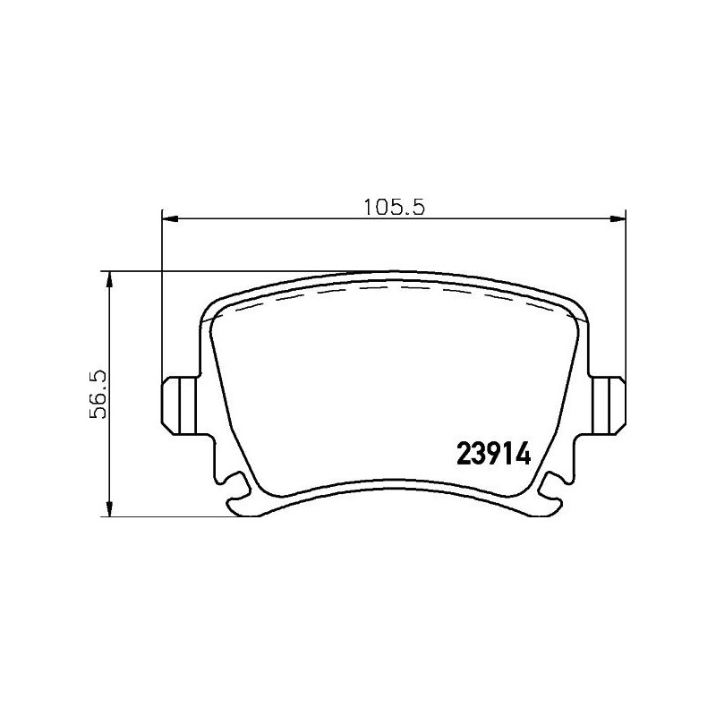 Pastiglie freno asse posteriore - HELLA BRAKE