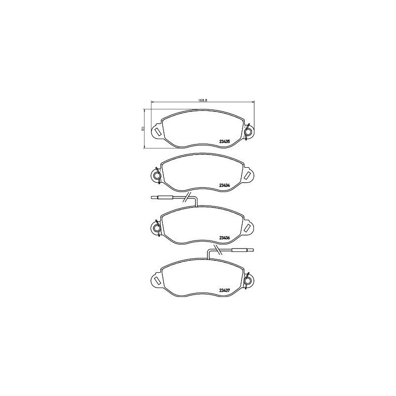 Pastiglie freno asse anteriore - HELLA BRAKE