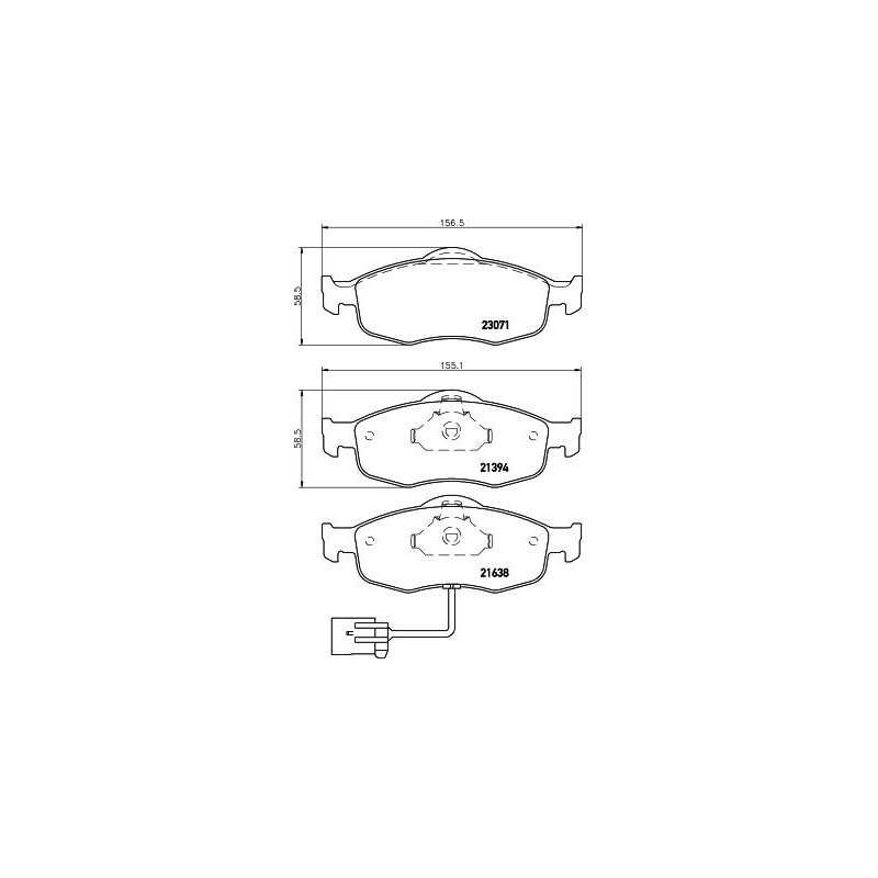 Pastiglie freno asse anteriore - HELLA BRAKE